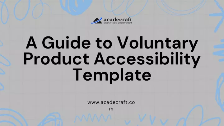 a guide to voluntary product accessibility