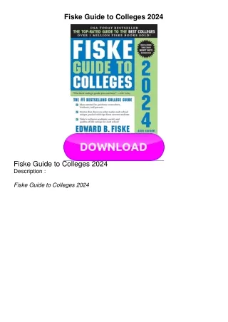 EBOOK Fiske Guide to Colleges 2024