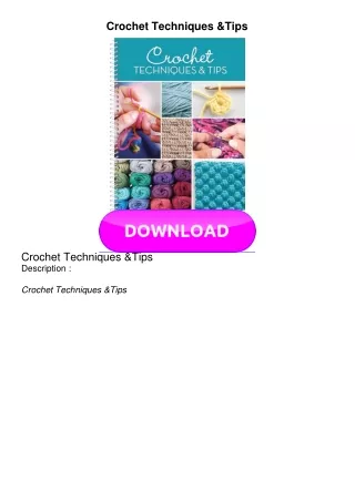 EPUB Crochet Techniques & Tips