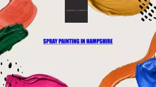 Spray Painting in Hampshire