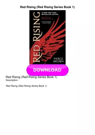 KINDLE Red Rising (Red Rising Series Book 1)