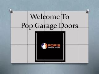 Garage Door Parts Near ME - Pop's Garage Doors
