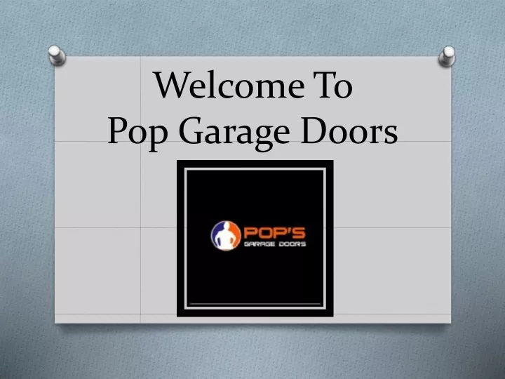 welcome to pop garage doors