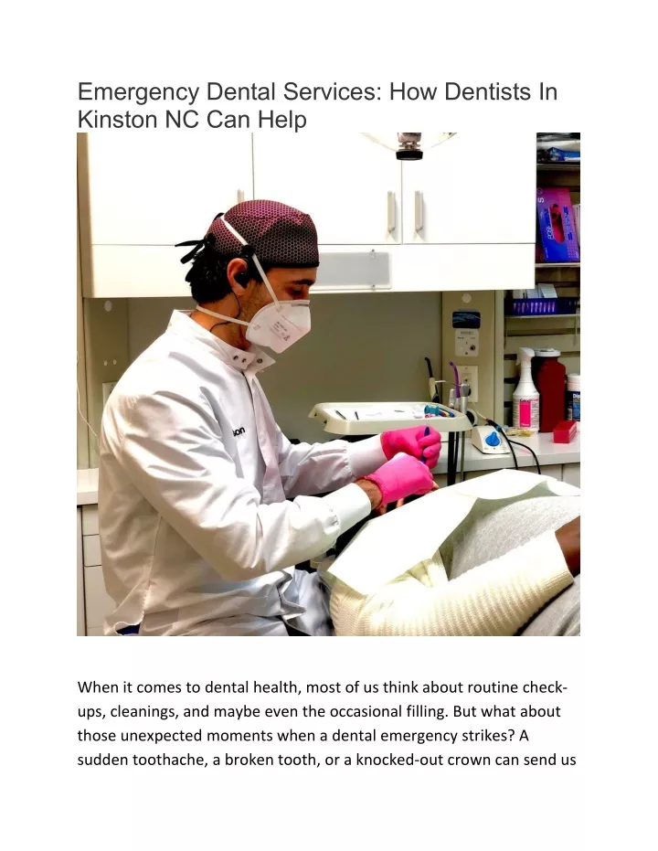 emergency dental services how dentists in kinston