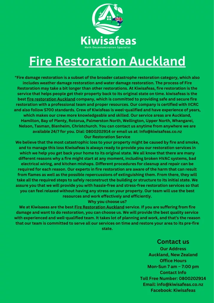 fire restoration auckland