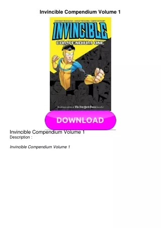 READ Invincible Compendium Volume 1