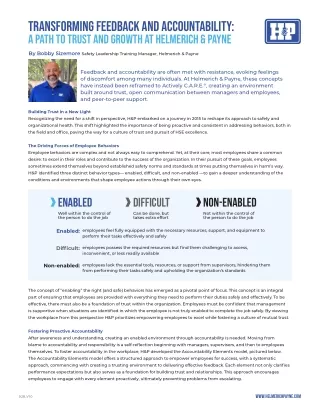 transforming feedback and accountability