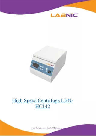 high speed centrifuge lbn hc142