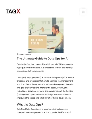 The Ultimate Guide to Data Ops for AI