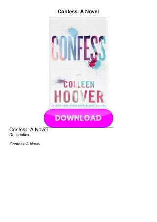 EPUB Confess: A Novel