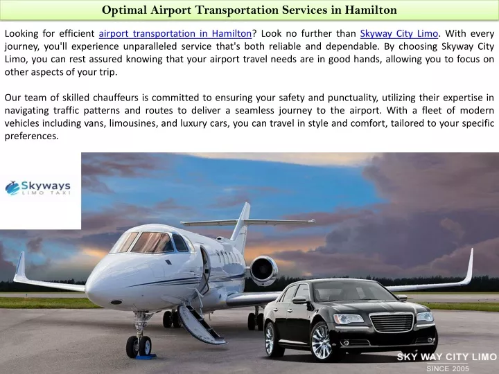 optimal airport transportation services