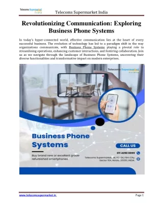 telecoms supermarket india