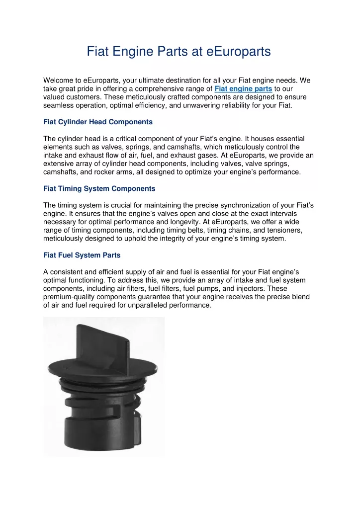 fiat engine parts at eeuroparts