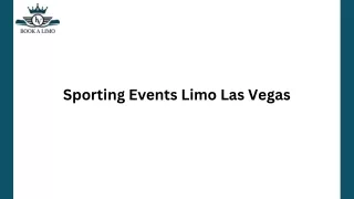 Sporting Events Limo Las Vegas