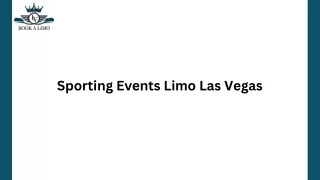 sporting events limo las vegas