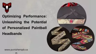 Optimizing Performance: Unleashing the Potential of Personalized Paintball Headbands