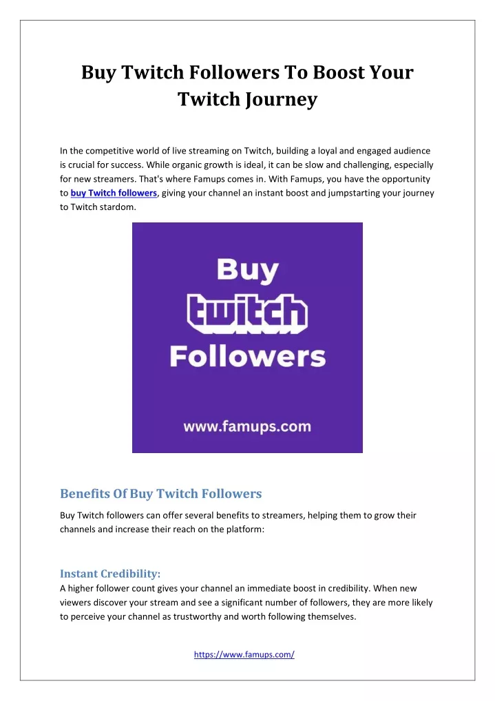 buy twitch followers to boost your twitch journey