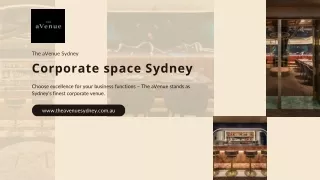 Best Corporate Space in Sydney | The aVenue Sydney