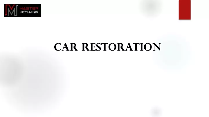 car restoration