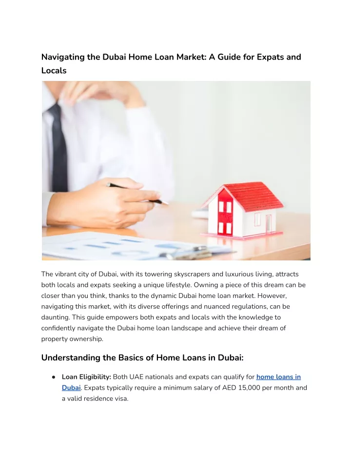 navigating the dubai home loan market a guide