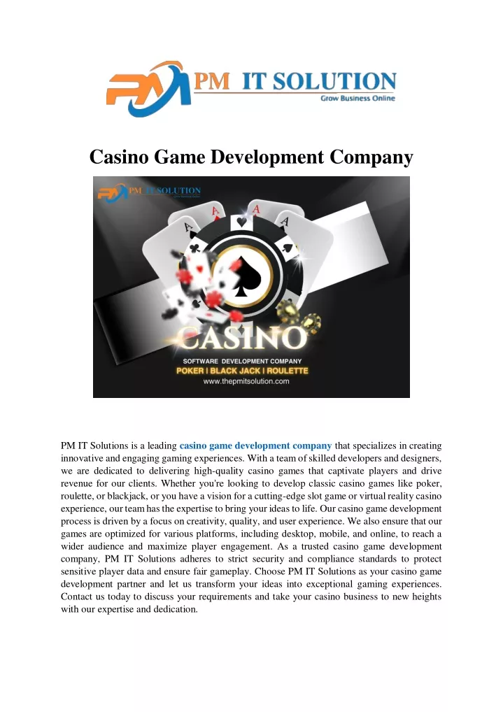 casino game development company