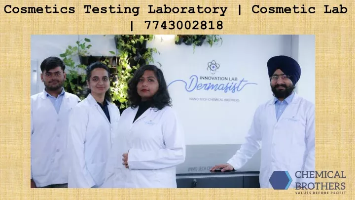 cosmetics testing laboratory cosmetic