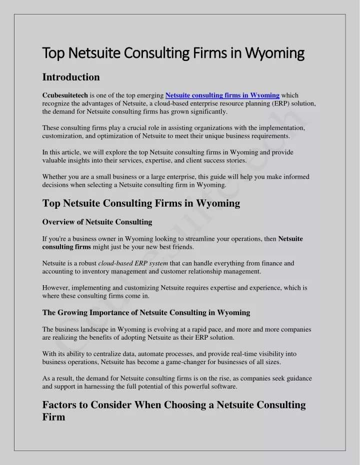 top netsuite consulting firms in top netsuite