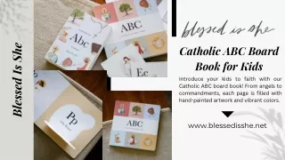 Get Catholic ABC Board Book for Kids – Blessed Is She