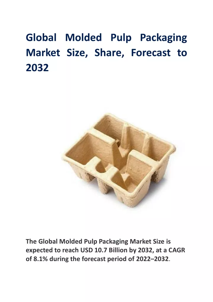 global molded pulp packaging market size share