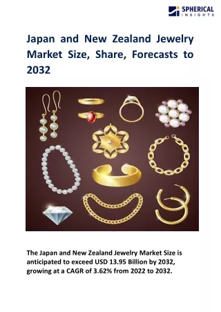 Japan and New Zealand Jewelry Market