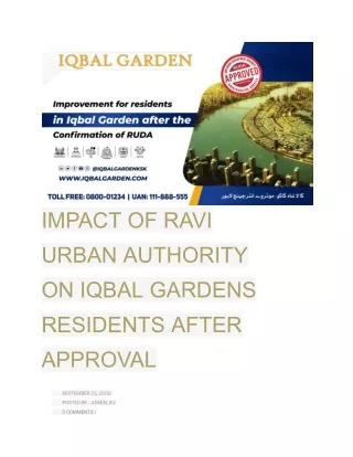 Impact of RUDA on Iqbal Gardens residents