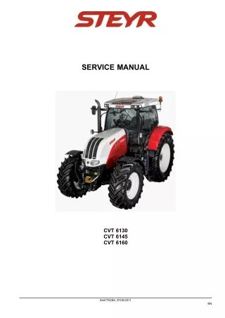 STEYR CVT 6130 Tractor Service Repair Manual