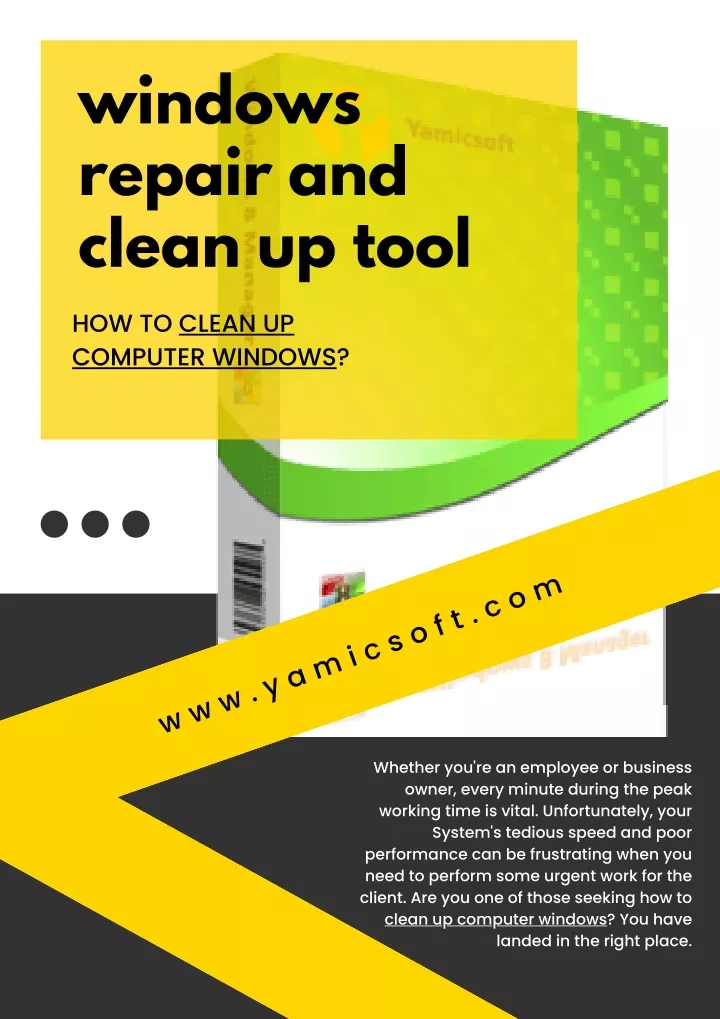 windows repair and clean up tool