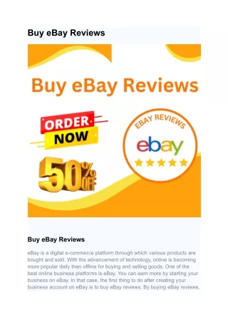 Buy eBay Reviews