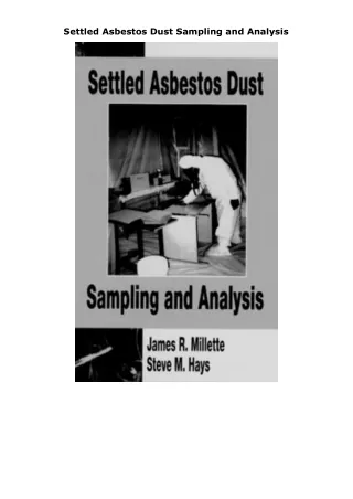 Download Book [PDF]  Settled Asbestos Dust Sampling