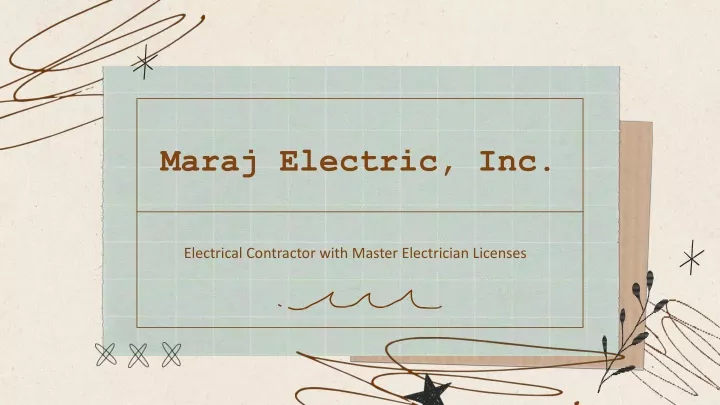 maraj electric inc