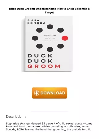 download✔ Duck Duck Groom: Understanding How a Child Becomes a Target