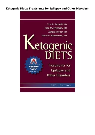 download⚡️[EBOOK]❤️ Ketogenic Diets: Treatments for Epilepsy and Other Disorders