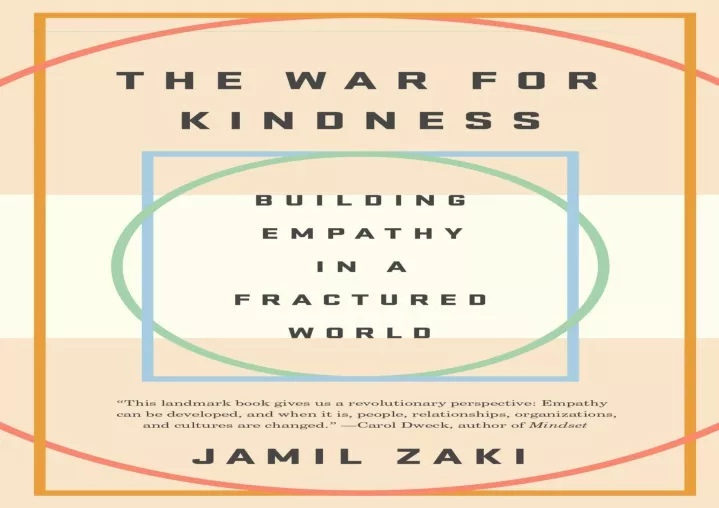 the war for kindness building empathy