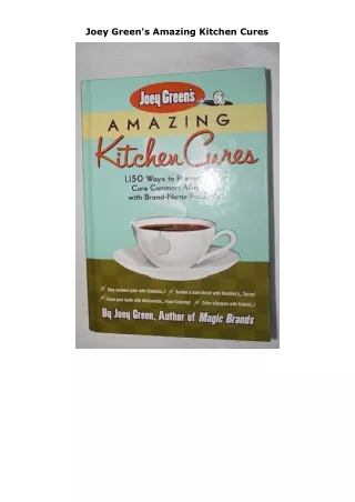 Joey-Greens-Amazing-Kitchen-Cures