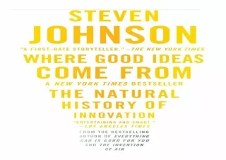 Download Book [PDF] Where Good Ideas Come From: The Natural History of Innovation android