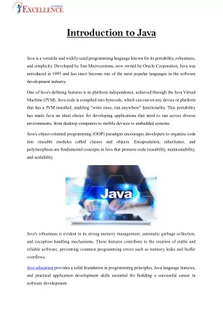 Java Training in Chandigarh