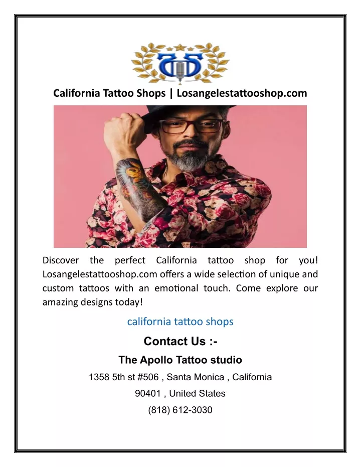 california tattoo shops losangelestattooshop com