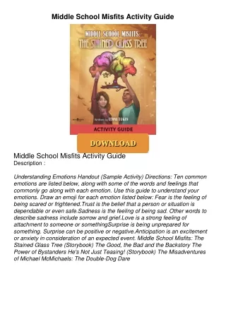 Audiobook⚡ Middle School Misfits Activity Guide