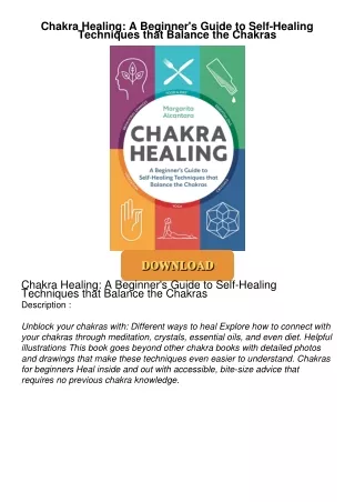 Audiobook⚡ Chakra Healing: A Beginner's Guide to Self-Healing Techniques that Balance the