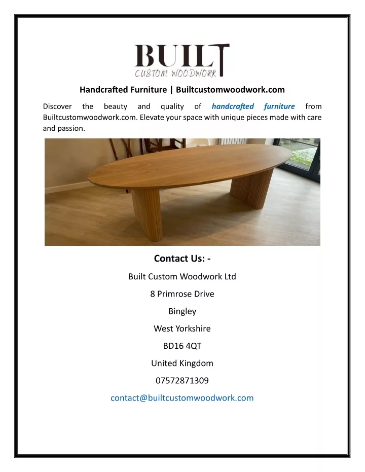 handcrafted furniture builtcustomwoodwork com