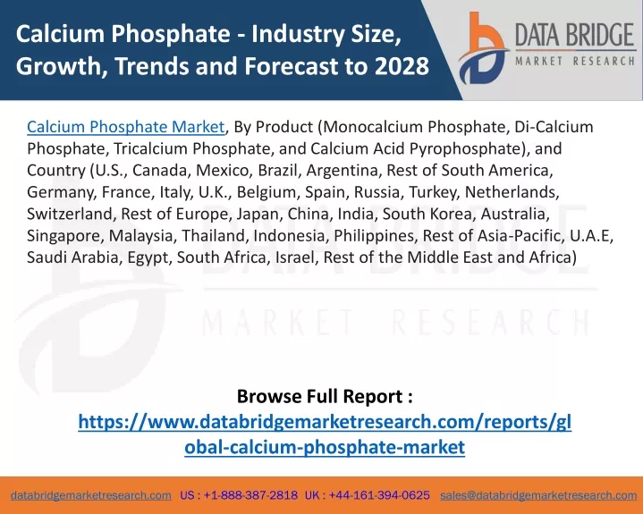 calcium phosphate industry size growth trends