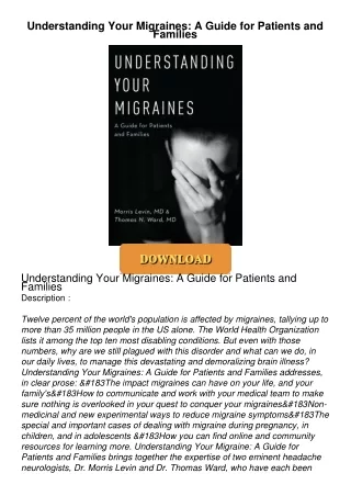 ❤Book⚡[PDF]✔ Understanding Your Migraines: A Guide for Patients and Families