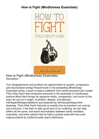$PDF$/READ How to Fight (Mindfulness Essentials)