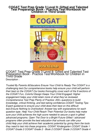 COGAT-Test-Prep-Grade-3-Level-9-Gifted-and-Talented-Test-Preparation-Book--Practice-TestWorkbook-for-Children-in-Third-G